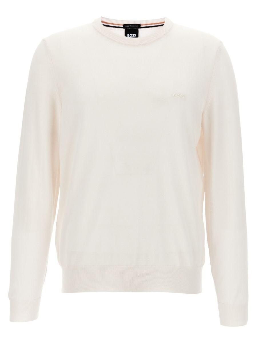 White hugo boss sweater top