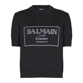 Balmain Couture two-tone knit top