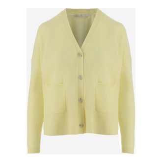 Allude Cardigans, female, Yellow, XS, Wool and Cashmere Cardigan