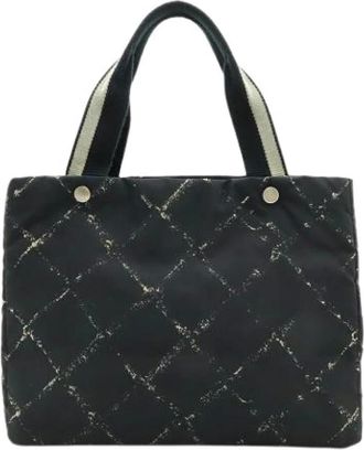 Chanel Pre-owned Tote Bags, female, Black, Size: ONE SIZE Pre-owned Fabric Tote Bag