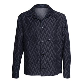 Tagliatore Unlined Overshirt - male - Tagliatore - Light Jackets - Blue - L - Jackets