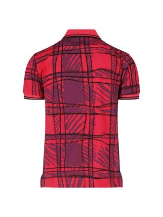 Vivienne Westwood Tartan Cotton Polo Polo - Red