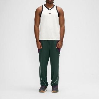 New Balance Hombre Basketball Performance Jersey en Blanco/Beige, Malla, Talla XL