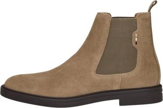 HUGO BOSS Schoenen, Heren, Beige, 44 EU, Leer, Calev Cheb Chelsea Boot