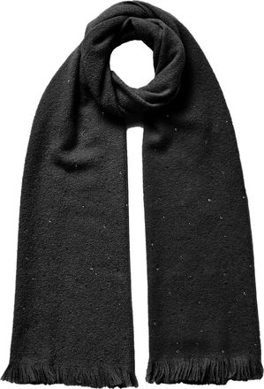 Jane Carr The Krug fringed scarf - Zwart