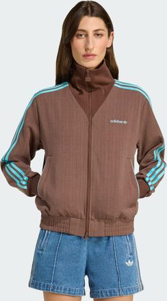 adidas Originals Womens Tailored Tracksuit Jacket - Brown - Size X-Small