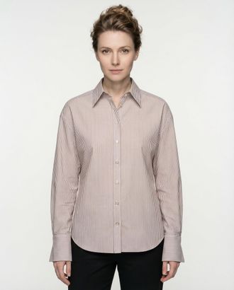 Brunello Cucinelli White Cotton Pattern Womens Shirt