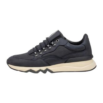 Floris Van Bommel Schoenen, Heren, Blauw, 41 1/3 EU, Leer, De Zager