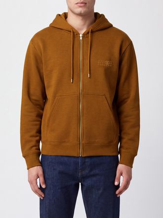 Maison Margiela Felpa relaxed fit con cappuccio, zip e logo Numeric