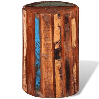 vidaXL Taburete De Madera Maciza Reciclada Vidaxl