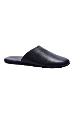 Anthony Veer Clark House Slippers in Navy Pebble Leather at Nordstrom, Size 14
