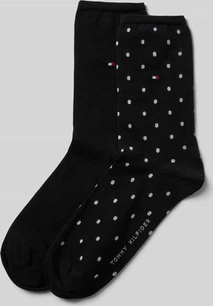 Tommy Hilfiger Socken mit Label-Print im 2er-Pack in Black, Gr&ouml;&szlig;e 39-42