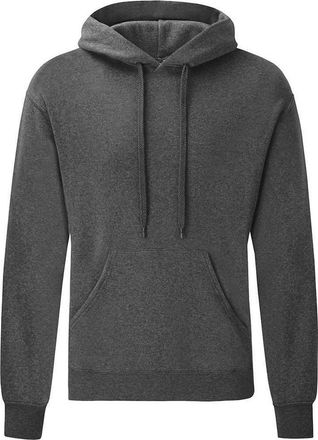 Fruit Of The Loom Fruit of the Loom Volwassenen Unisex klassiek sweatshirt met capuchon (Donkergrijs)