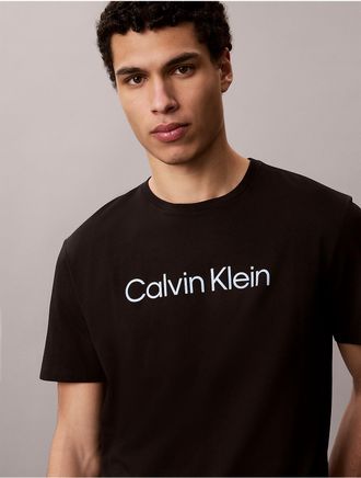 Calvin Klein Jeans Calvin Klein Mens Standard Logo Graphic Classic T-Shirt - Black - L