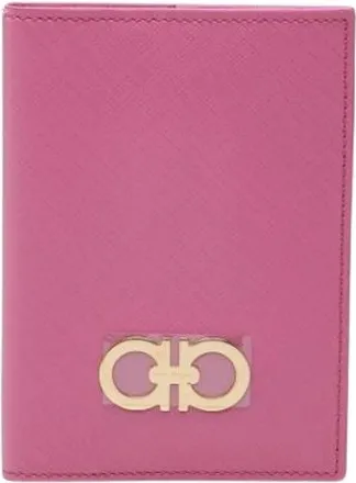 Ferragamo Pre-owned Wallets, female, Pink, Size: ONE SIZE Pre-owned Gancini Passport Cover