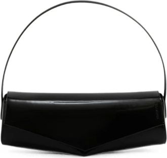Jil Sander Bolso de hombro Kante Flap - Bags - Mujer - Negro - ONE SIZE