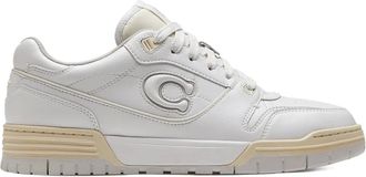 Coach logo-patch sneakers - women - Recycled Mesh/Calf Leather/Rubber/Polyethylene vinyl acetate (PEVA) - 8.5 - White