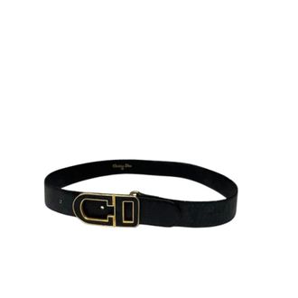Dior Pre-owned Vintage Leather Belt - female - Dior Vintage - Vintage Belts - Black - ONE SIZE - Pre-owned