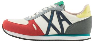 A|X Armani Exchange Mens Rio, Essential, Side Logo Sneaker, Multicoloured, 9.5 UK