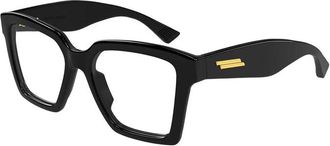Bottega Veneta Square Full Rim Eyeglasses - Black