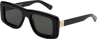 Retro Superfuture Zonnebrillen - Dames - Zonnebrillen - Zwart - 55 MM - Accessoires