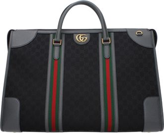 Gucci Damess Stoffen draagtas zwart/donkergrijs