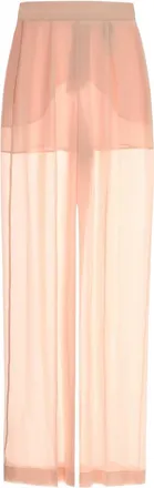 Alberta Ferretti Womens Silk Wide-Leg Trousers Pink