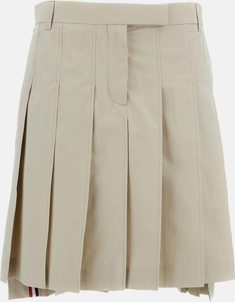 Thom Browne Gonna A Pieghe In Cotone