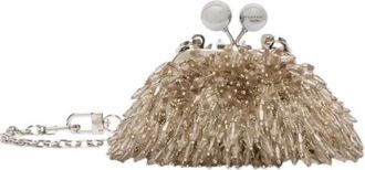 Max Mara Pasticcino Bag Nano - Dames - Clutches - Beige - ONE Size - Polyester - Tassen