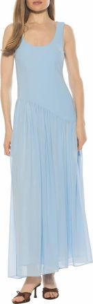 Alexia Admor Elowen U-Neck Maxi Dress in Halogen Blue at Nordstrom Rack, Size X-Small