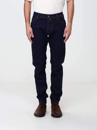 Jacob Cohen Jeans slim fit in denim di cotone a vita media con cinque tasche