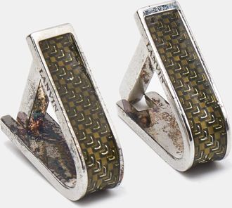 Lanvin Enamel Sterling Silver Cufflinks