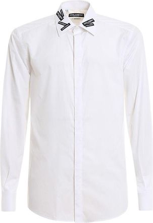 Dolce & Gabbana White Cotton Martini Shirt Size 41