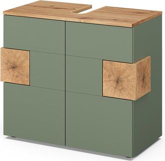 Vicco Mueble Bajo Lavabo Eden, Verde/artesano, 73.1 X 64 Cm, Vicco