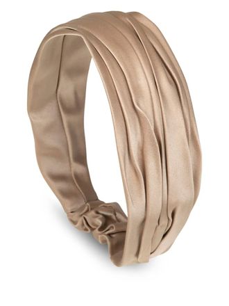 Jennifer Behr Natasha headband - women - Silk - One Size - Neutrals