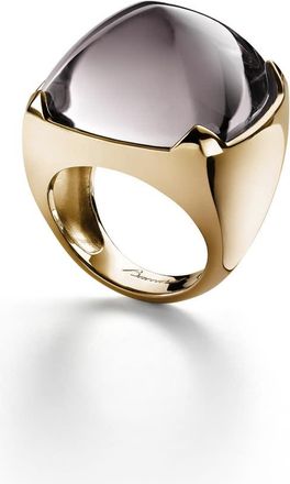 Baccarat Medicis Light black Crystal Ring Size 5.5 2803176