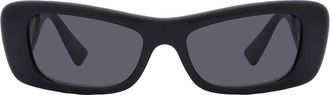 Versace Dark Grey Cat Eye Ladies Sunglasses VE4481 GB1/87 54