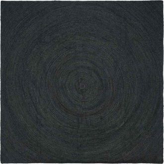 vidaXL Rug Dark Grey 200 x 200 cm Jute vidaXL