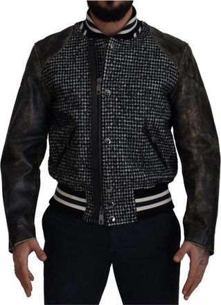 Dolce & Gabbana Bomberjack - Heren - Bomber jackets - Veelkleurig - XL - Leer - Jassen