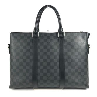 Louis Vuitton Black Damier Graphite Canvas Handbag Tote Bag (Pre-Owned)