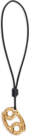 Jil Sander Collana in pelle con ciondolo - Oro