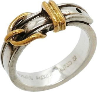 Herm&egrave;s Yellow Gold (18K) Silver 925 Band Ring (Pre-Owned)