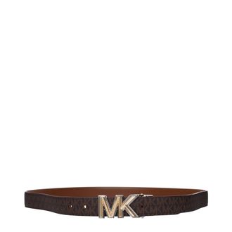 Michael Kors Damens G&uuml;rtelstoff Braun/Gep&auml;ck