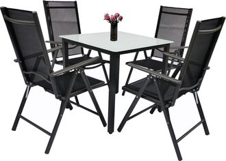 VCM 5 Un. Alu Conjunto De Jard&iacute;n Grupo De Asientos 80 Ma 105x80x80 - Vcm