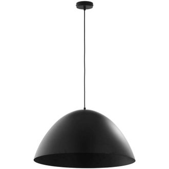 Luminosa Light Designs TK Faro L&aacute;mpara de techo colgante de c&uacute;pula de 50 cm, color negro, 1 bombilla E27