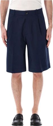 Nine In The Morning Odell Bermuda Shorts - Heren - Korte Broeken - Blauw - S - Leer - Korte Broeken