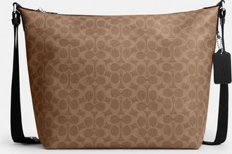 Coach Finn Hobo Bag 32 In Signature Canvas