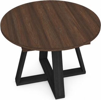 Skraut Home Skraut Home - Mesa Comedor Extensible, Mesa De Cocina Extensible, 103x103x73cm, Para 6 Comensales, Mesas De Cocina, Estilo Moderno, Roble Oscuro