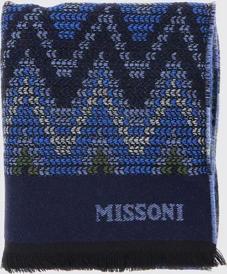 Missoni Sciarpa in pura lana vergine con motivo astratto multicolor
