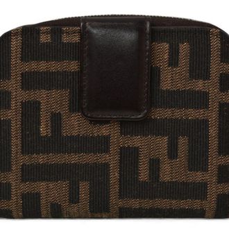 Fendi Brown Canvas Wallet (Bi-Fold) (Pre-Owned)